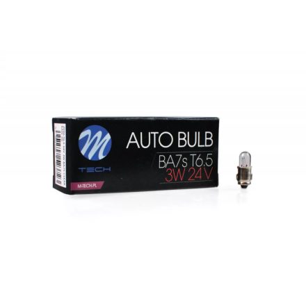 M-Tech, T6.5, 24V 3W, BA7S, Darabos