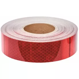 Öntapadós fényvisszaverő csík, piros - 1 m