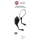 MaxSpeed, Tükör Motoros, Fekete, M8, Pár