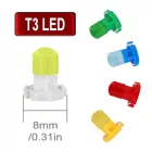 Homasita, Műszerfal Izzó, T3 Cob Led, Piros