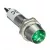 12 V-os XD8-1 8mm-es vízálló, Fém jelzőlámpa, Zöld